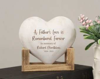 A Father's Love Memorial Plaque | Personalized Dad Sympathy Gift | Father Memorial Sign | Father Bereavement Gift | Dad Remembered Forever