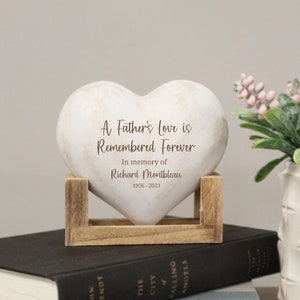 A Father's Love Memorial Plaque | Personalized Dad Sympathy Gift | Father Memorial Sign | Father Bereavement Gift | Dad Remembered Forever