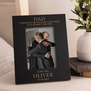 Father of the Groom Picture Frame | Personalized Gift for Groom&#39;s Father | Wedding Father Thank You Gift from Son | Custom Groom Father Gift