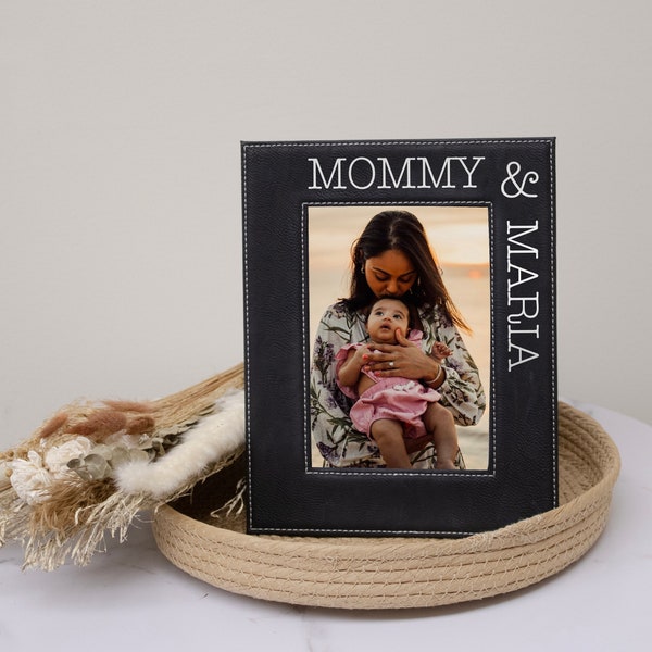 Mommy and Me Picture Frame | Personalized Mom and Daughter Picture Frame | 2024 Mother's Day Gift from Daughter | Custom Mommy & Son Gift