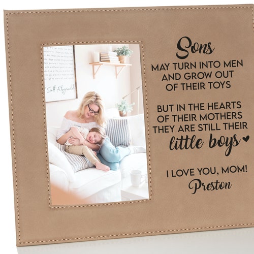Mom of Little Boy Mother Son GIFT Personalized Picture Frame Etsy