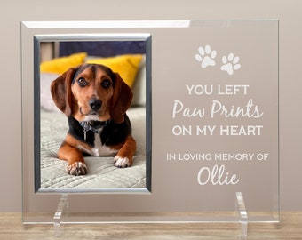 Pet Memorial Picture Frame | Personalized Dog Memorial Picture Frame | Pet Loss Gift | Dog Memorial Gift | Dog Remembrance Gift | Dog Loss