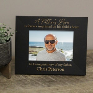Dad Memorial Picture Frame | In Memory of Dad Frame | Loss of Father Sympathy Gift | Dad Sympathy Gift | Dad Bereavement Sympathy Gift