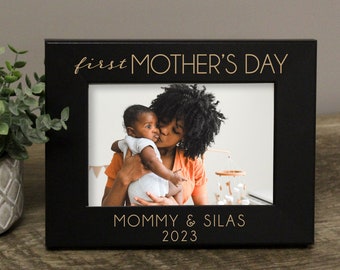 First Mother's Day Picture Frame | 1st Mother's Day 4x6 Picture Frame | Personalized First Mothers Day Gift | Mothers Day Gift for New Mom