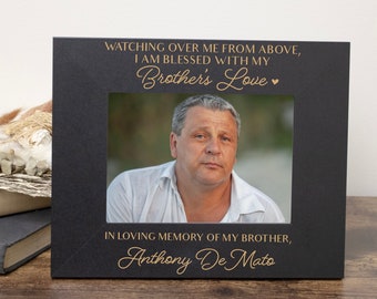 Brother Memorial Picture Frame | Loss of Brother Sympathy Gift | Brother Bereavement Gift | Brother Memorial Gift | In Memory of Brother