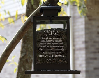 Father Memorial Bird Feeder | Loss of Dad Gift | Father Bereavement Gift | Father Remembrance Garden Gift | Dad Memorial Gift | Dad Sympathy