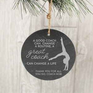 Gymnastics Coach Ornament | Personalized Gymnastics Coach Gift | Christmas Gift for Gymnastics Coach | Thank You Gift for Gymnastics Coach