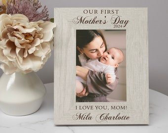 First Mother's Day Picture Frame | Our First Mother's Day Gift from Baby | Personalized First Mother's Day Frame | 1st Mothers Day Gift Idea