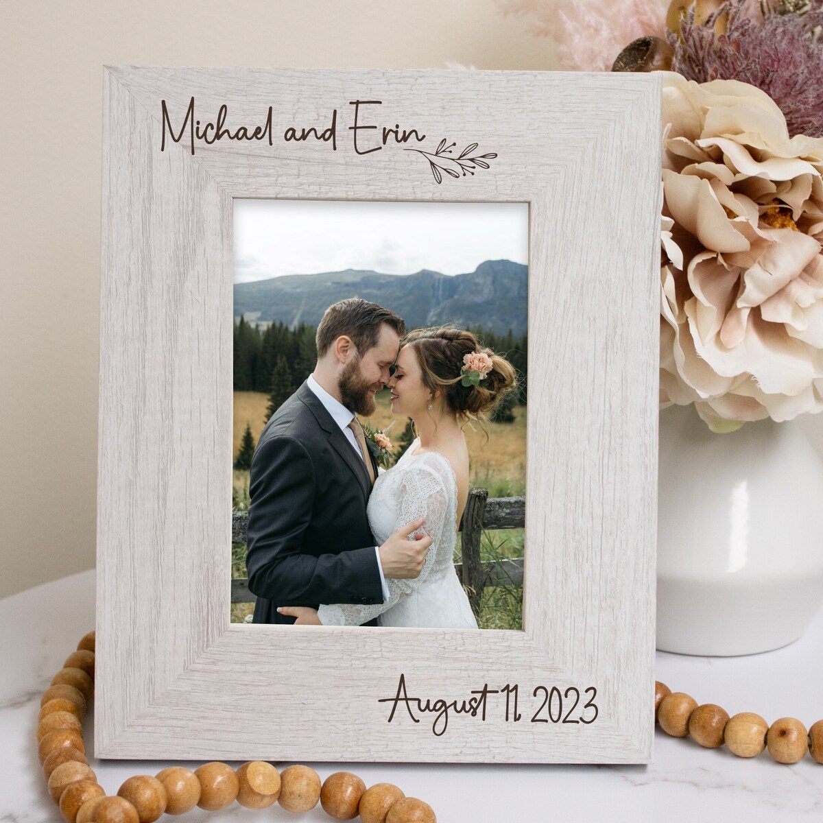 Personalized Wedding Gift for Couples Wedding Picture Frame Engraved Anniversary Picture Frame Custom Engraved Wedding Photo Frame - Etsy