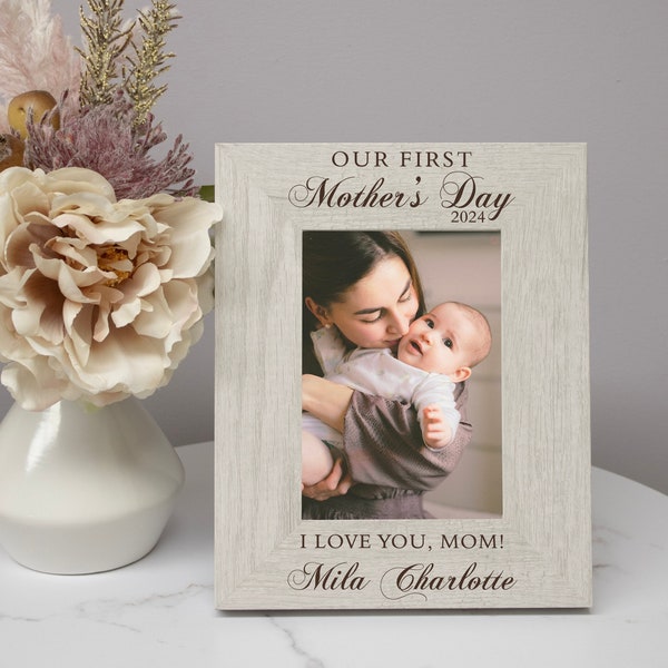 First Mother's Day Picture Frame | Our First Mother's Day Gift from Baby | Personalized First Mother's Day Frame | 1st Mothers Day Gift Idea