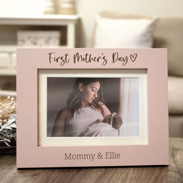 First Mother's Day Gifts | Personalized First Mother's Day Picture Frame | New Mom Gifts | Mother's Day Gift from Baby |