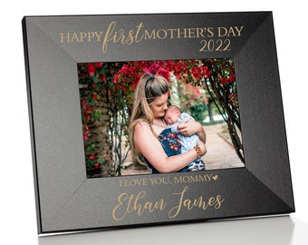 BELLA BUSTA-Silver Edition-First Mothers Day 2019-Modern Picture Frame- Engraved Leather Picture Frame-Engraved 2019 Silver Mirror Acrylic Piece Integrated First Mothers Day 4x 6 Horizontal BELLA BUSTA-Silver Edition-First Mothers Day 2019-Modern Picture Frame- Engraved Leather Picture Frame-Engraved 2019 Silver Mirror Acrylic Piece Integrated First Mothers Day 4x 6 Horizontal