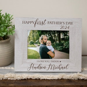 First Father's Day Picture Frame | Personalized First Father's Day Gift from Baby | Father's Day 2024 Gift New Dad | 1st Father's Day Gift