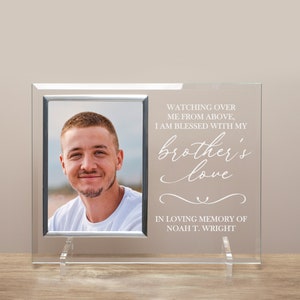 Brother Memorial Gift | Loss of Brother Gift | Brother Memorial Picture Frame | Brother Bereavement Gift | In Memory of Brother Remembrance