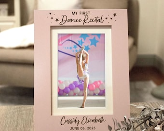 First Dance Recital Gifts for Girls | 1st Dance Recital Picture Frame | First Dance Recital Photo Frame | Ballet Dance Gift for Girls