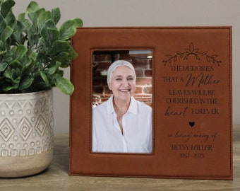 Mother Memorial Picture Frame | Mom Memories Picture Frame | Loss of Mother Sympathy Gift | Personalized Mother Bereavement Gift