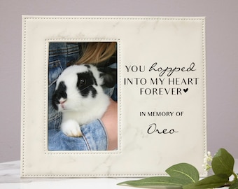 Bunny Memorial Frame | Personalized Bunny Sympathy Frame | Bunny Rabbit Memorial Gift Idea | Bunny Pet Memorial Frame Gift | Loss of Bunny