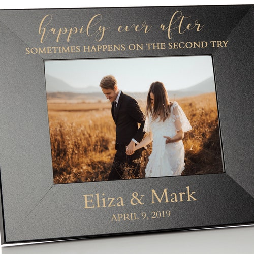Second Marriage Picture Frame Personalized Second Marriage Etsy