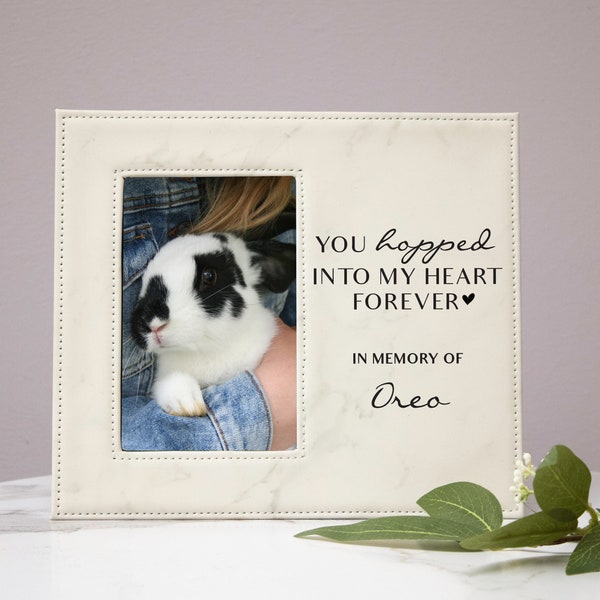 Bunny Memorial Frame | Personalized Bunny Sympathy Frame | Bunny Rabbit Memorial Gift Idea | Bunny Pet Memorial Frame Gift | Loss of Bunny