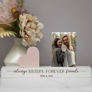 Sisters Photo Bar | Personalized Sisters Photo Gift | Sisters Friends Picture Frame Gift | Christmas Gift for Sister | Sister Birthday Gift