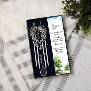Hold in Heaven Wind Chime Gift Box | Personalized Memorial Wind Chime | Child Loss Wind Chime Gift | Bereavement Wind Chime | In Memory Gift