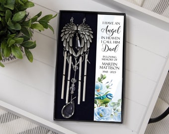 Father Memorial Wind Chime | Dad Sympathy Gift for Loss of Father | Dad Memorial Wind Chime | Loss of Dad Memorial Gift | Father Remembrance