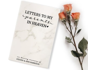 Parents Memorial Journal | Letters to Parents in Heaven Journal | Parents Sympathy Gift | Loss of Parents Memorial Gift | Mom & Dad Memorial