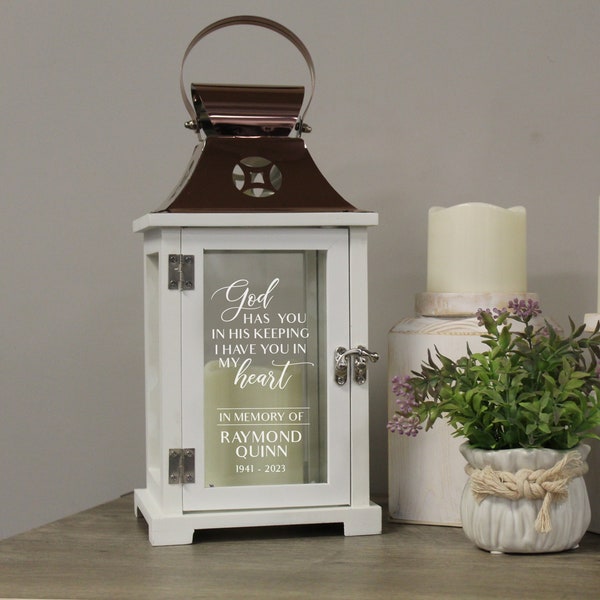 Memoral Lantern Personalzed God Has You Memoral Lantern | Etsy