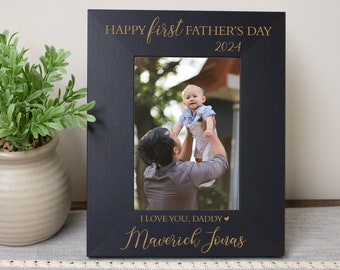 First Father's Day Picture Frame | Personalized First Father's Day Gift from Baby | Father's Day 2024 Gift New Dad | 1st Father's Day Gift