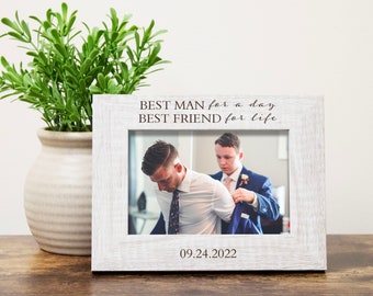 Best Man Picture Frame | Best Man Best Friend Picture Frame | Groomsmen Picture Frame | Best Man Wedding Gift Idea | Best Man Groom Frame