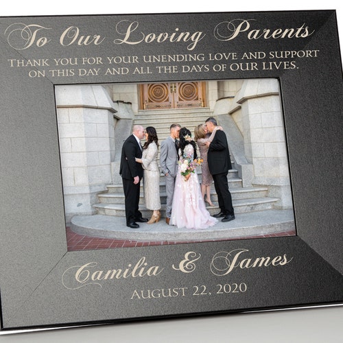 Parents Wedding Gift Parents of the Groom Picture Frame Etsy