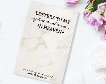 Grandma Memorial Journal | Letters to Grandma in Heaven Sympathy Journal | Loss of Grandmother Gift | Grandmother Sympathy Memorial Gift