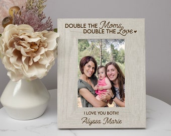 Two Mothers Mother's Day Gift | Lesbian Moms Picture Frame | Mothers Day Gift for Lesbian Moms | Two Moms Picture Frame | Gay Mothers Day