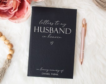 Loss of Husband Gift | Letters to Husband Grief Journal | Husband Memorial Gift | Sympathy Gift for Widow Wife | Sympathy Husband Loss Gift