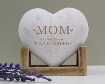 Personalized Mom Memorial Plaque | Personalized Mom Sympathy Gift | Mom Memorial Sign | Mother Beareavement Gift | In Memory of Mom Gift