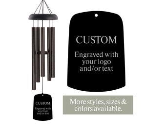 Custom Wind Chime | Company Gifts for Employees | Corporate Gift for Clients | Logo Wind Chime | Bulk Wind Chimes | Company Holiday Gifts