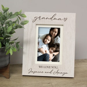 Grandma Picture Frame Personalized | Mother's Day Picture Frame for Grandma | Grandma Gift from Grandchildren | Grandma Mother's Day Gift