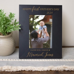 First Father's Day Picture Frame | Personalized First Father's Day Gift from Baby | Father's Day 2024 Gift New Dad | 1st Father's Day Gift