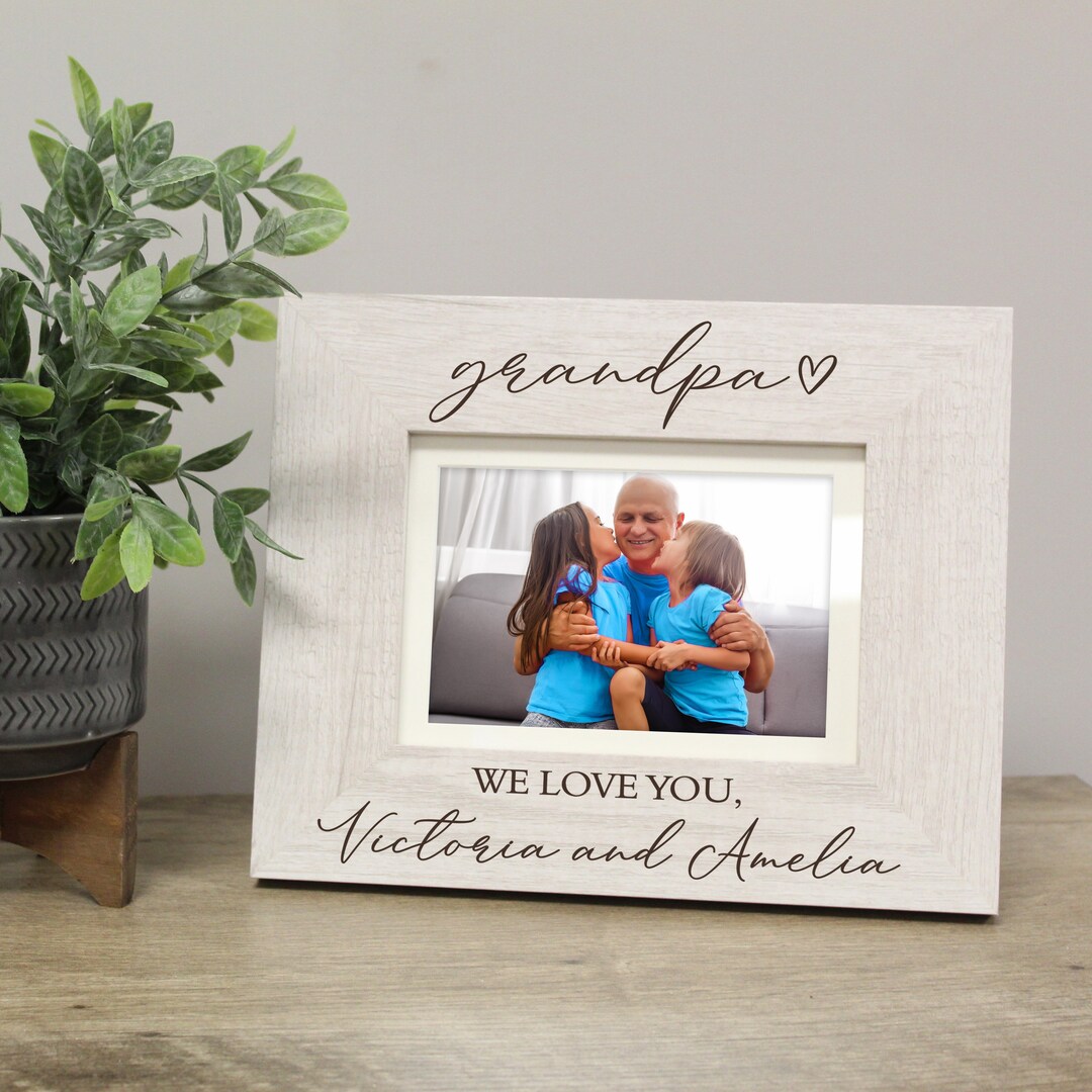Grandpa Picture Frame Personalized Father's Day Picture Frame for