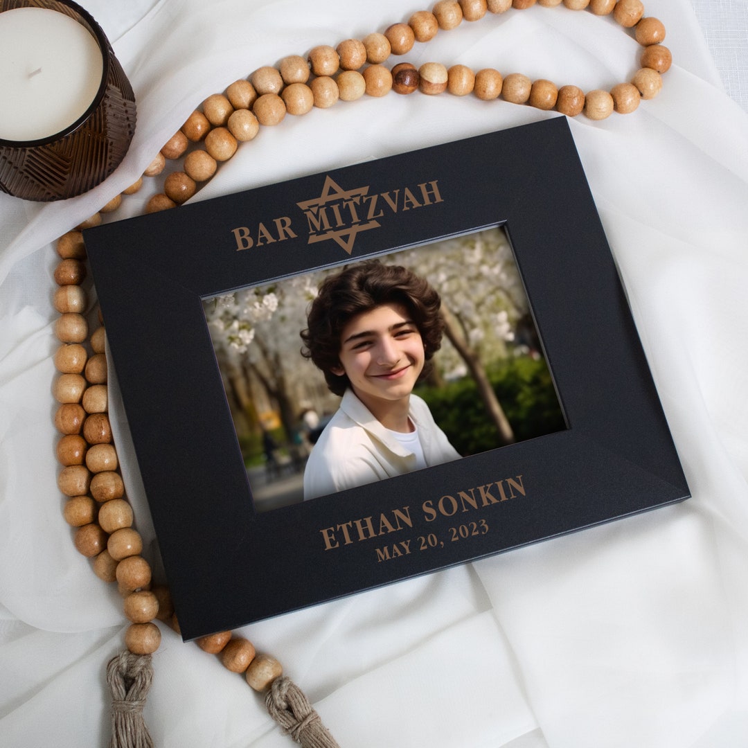 Bar Mitzvah Picture Frame Personalized Bar Mitzvah Gifts for - Etsy