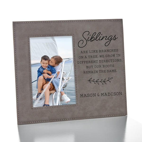 Siblings Picture Frame | Personalized Siblings Photo Frame | Brother Sister Picture Frame | Christmas Gift for Sibling | 4x6 Sibling Frame