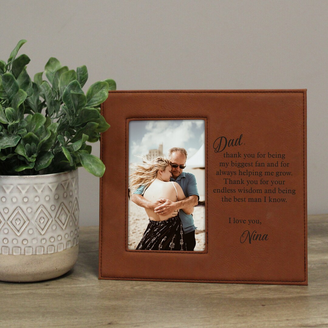 Personalized Dad Picture Frame Dad Daughter Picture Frame Etsy