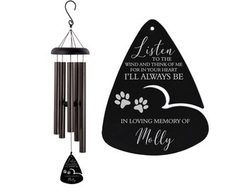 Pet Memorial Gift | Dog Memorial Wind Chime | Memorial Gift Loss of Dog | Pet Listen to the Wind Chime | Dog Remembrance Gift | Pet Memorial