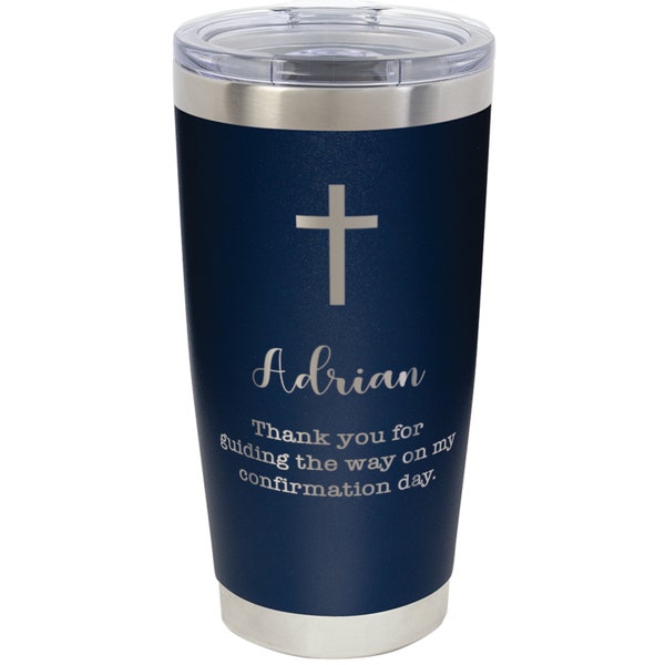 Confirmation Sponsor Gift | Personalized Confirmation Sponsor Tumbler | Religious Sponsor Gift for Men or Women | Catholic Sponsor Gift