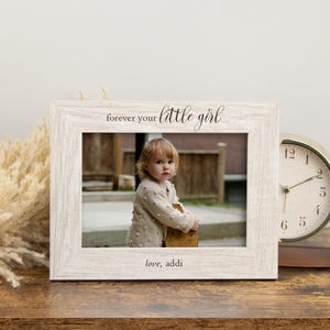 Forever Your Little Girl Picture Frame | Dad Daughter Picture Frame | Daddy's Girl Picture Frame | Custom Father's Day Gift from Daughter