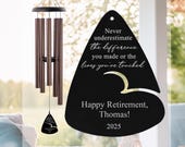 Retirement Wind Chimes Gift for Women