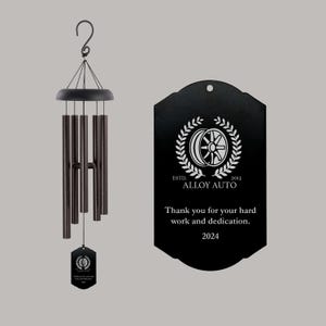 Custom Wind Chime | Company Gifts for Employees | Corporate Gift for Clients | Logo Wind Chime | Bulk Wind Chimes | Company Holiday Gifts
