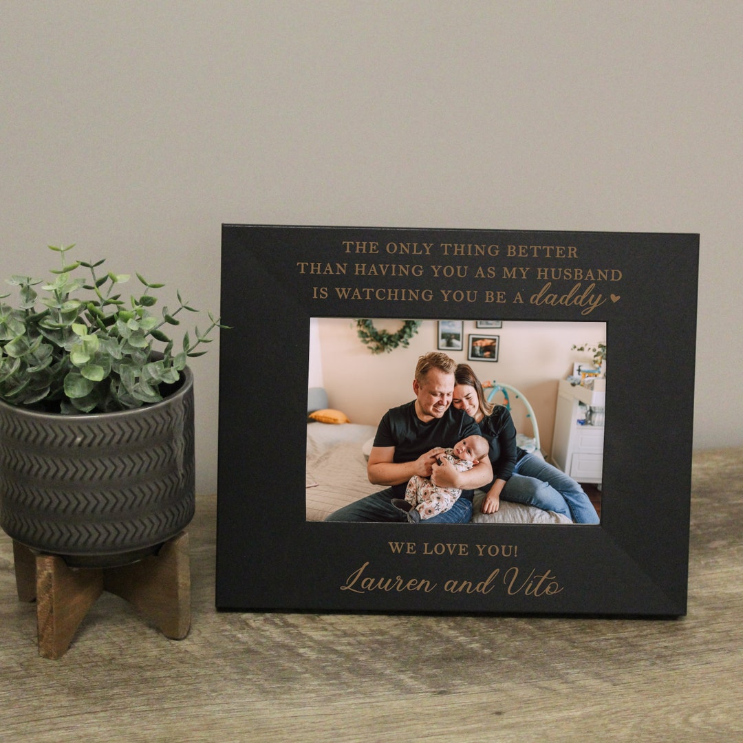 Husband Daddy Picture Frame Fathers Day Gift for Husband Etsy
