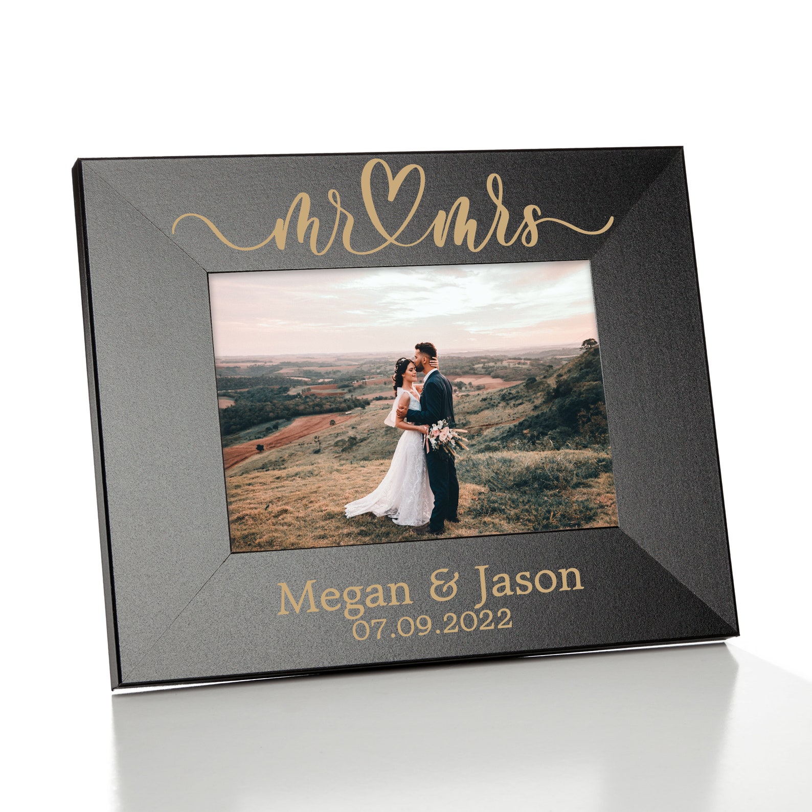Mr & Mrs Picture Frame Personalized Wedding Picture Frame Etsy