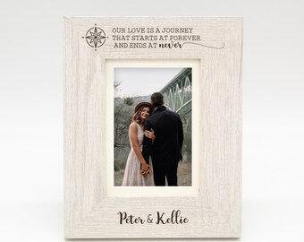 Love Journey Picture Frame | Personalized Love Picture Frame | Picture Frame for Couple | 5x7 Love Picture Frame | Anniversary Picture Frame